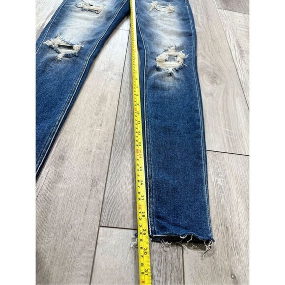 KanCan signature distressed low rise skinny jeans size 24 - Picture 10 of 12